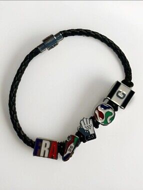 2026 FIFA World Cup Bank Of America France Fan Band Charm Bracelet- Sz S Or L